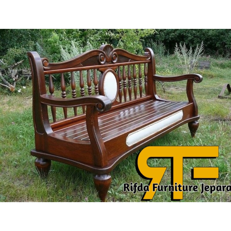 Bangku Bale-bale Antik / Bangku Bale-bale jati Unik