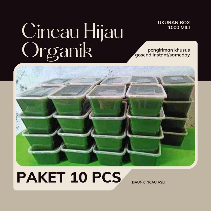 

CINCAU HIJAU PAKET ISI 10 PCS | UKURAN KIIP THINWALL 1000 MILI | DAUN CINCAU MURNI