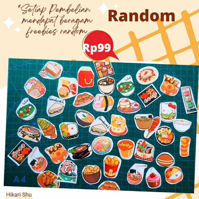 Sticker Aesthetic Japanese food, Korean food Random Harga Satuan murah Sticker tumblr, sticker laptop, sticker diary, Sticker HP atau freebies toko kalian