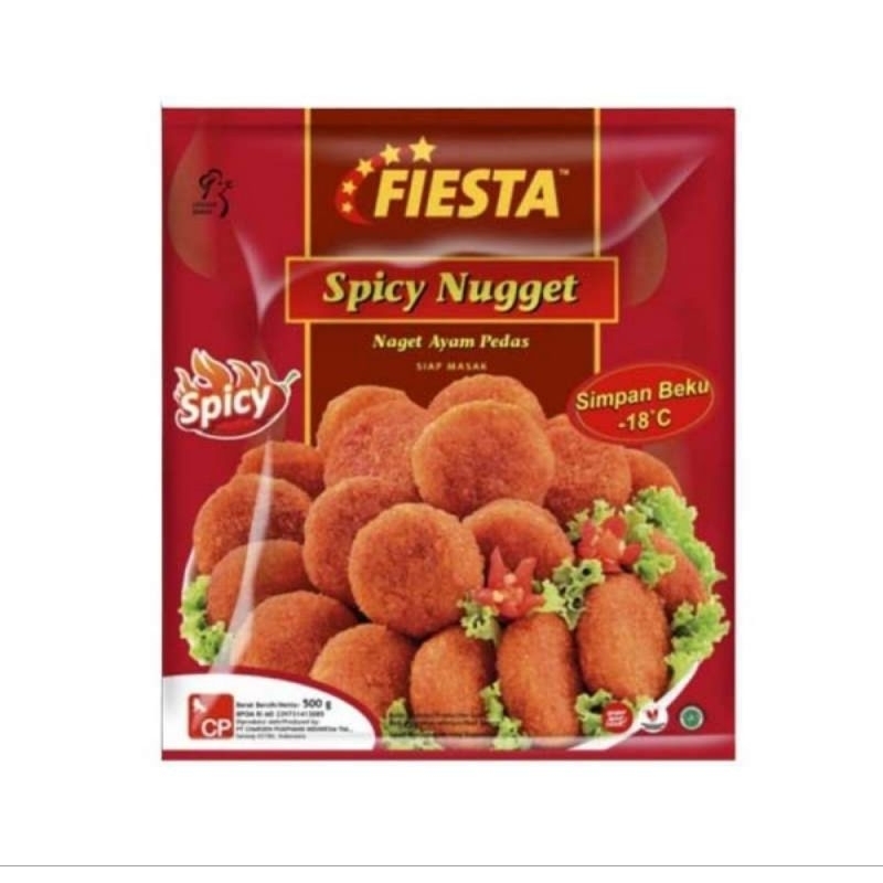 

Fiesta Spicy Nugget 500gr | spicy chicken nuget naget