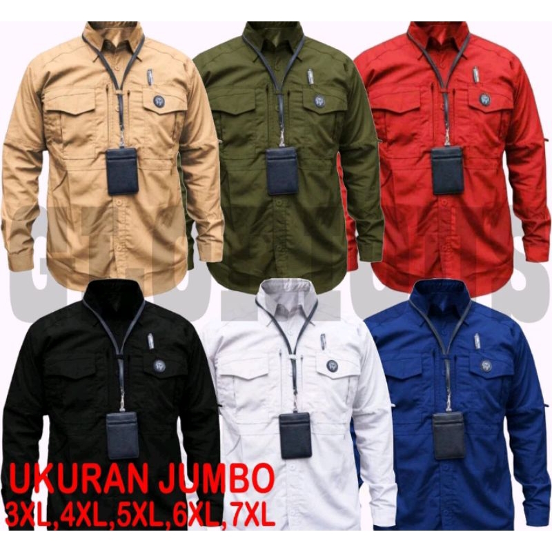 Kemeja M-Tac | Kemeja Reskrim | kemeja Lapangan; | "size JUMBO