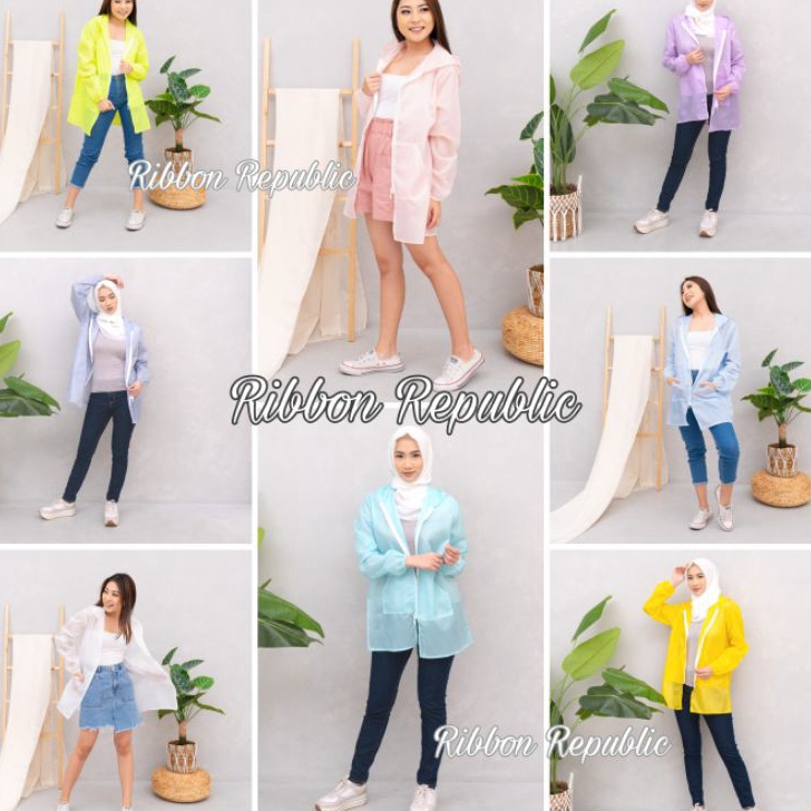 Best Product Jaket Parasut Semi Transparan Wanita Model Panjang Long Coat Anti UV Matahari Casual Sp