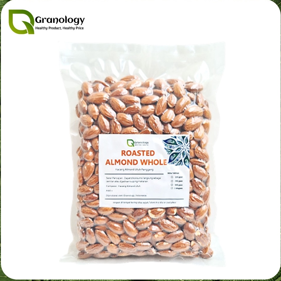 

[PRODUK-GD6KJ58] Roasted Almond Whole / Almond Utuh Oven (500 gram) by Granology 63