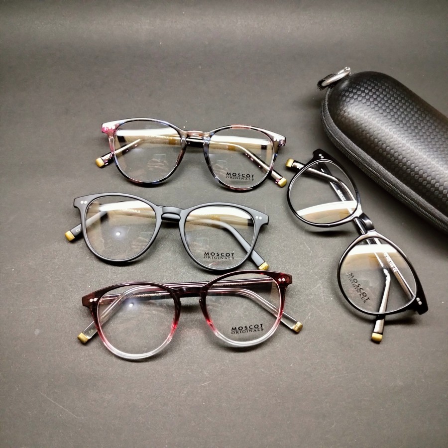 FRAME Kacamata Moscot Bulat Pria Wanita