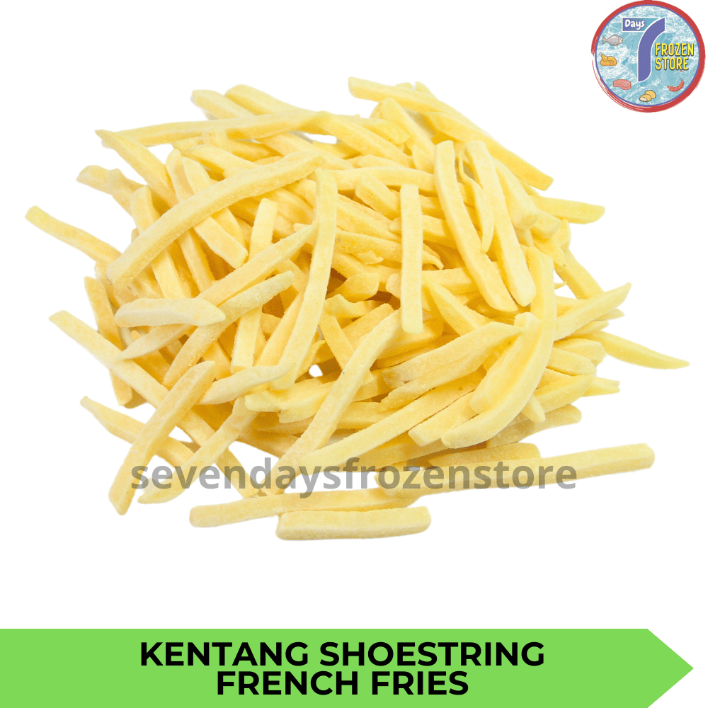 

Kentang Goreng Frozen Beku Curah Shoestring kemasan 1 kg