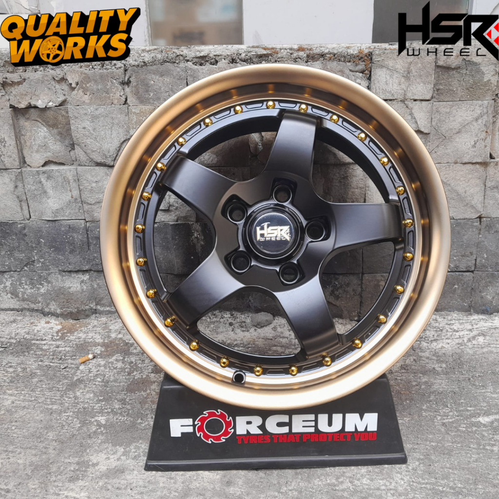 Velg mobil Altis ring 16 lubang 5x100 pelek mobil HSR BOB R16 palang 5 - Sienta Wish