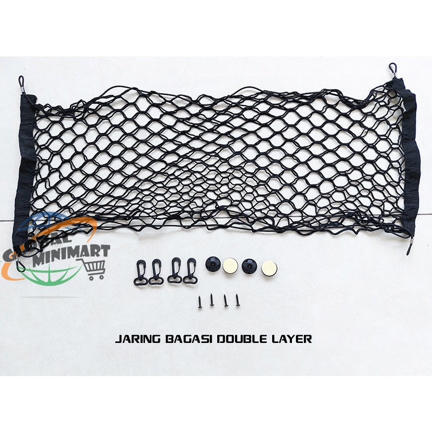 Cargo Net Cargonet / Jaring Bagasi Belakang Mobil New Agya & New Ayla Double Layer