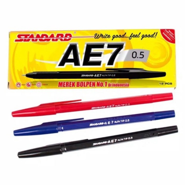 

Kirim Sekarang Pulpen Standard AE-7 / 0.5mm / (12pcs)