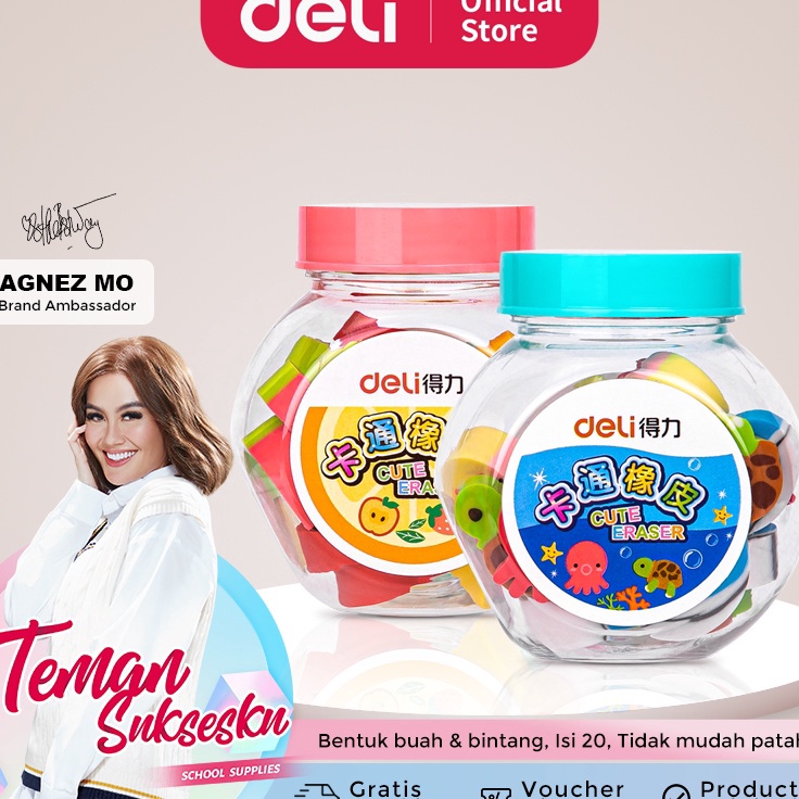 

Harga Murah Deli School Eraser / Penghapus Hapusan Buah dan Binatang Lucu isi 20 7533