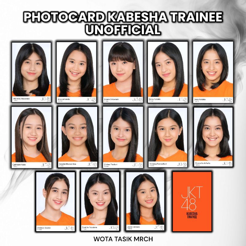 PHOTOCARD PC JKT48 KABESHA TRAINEE GEN 11 TERUPDATE TERBARU TEBAL GLOSSY TERMURAH TERLARIS