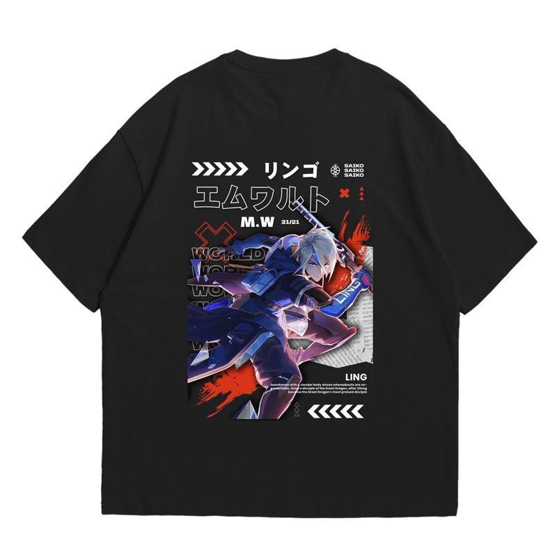 T-SHIRT/KAOS OVERSIZE MLBB MOBILE LEGENDS LING