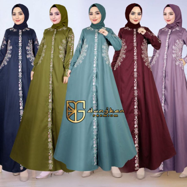 Rekomendasi.. (UKURAN SAMPAI JUMBO LD120) Gamis Bordir Maryam Original by dungkan.id/ Gamis Bordir K