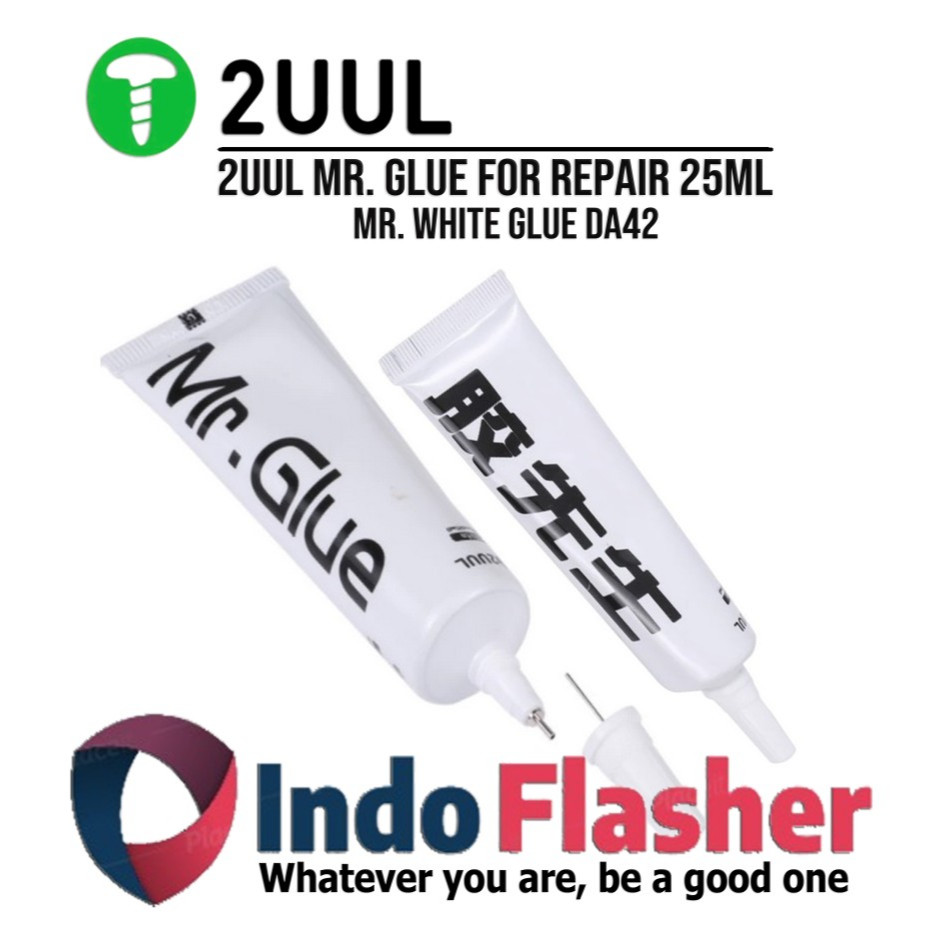 

2UUL DA42 Mr. Glue for Repair White Glue 25ml Lem Jelly LCD Touchsreen HP