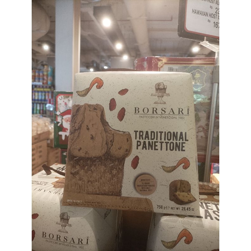 

borsari traditional pannetone 750gr (bolu natal)