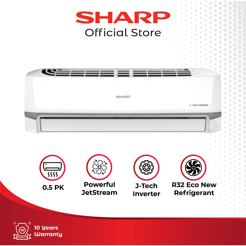 SHARP AH-X6BEY AC Split 0.5 PK J-Tech Inverter R32 [1/2 PK]