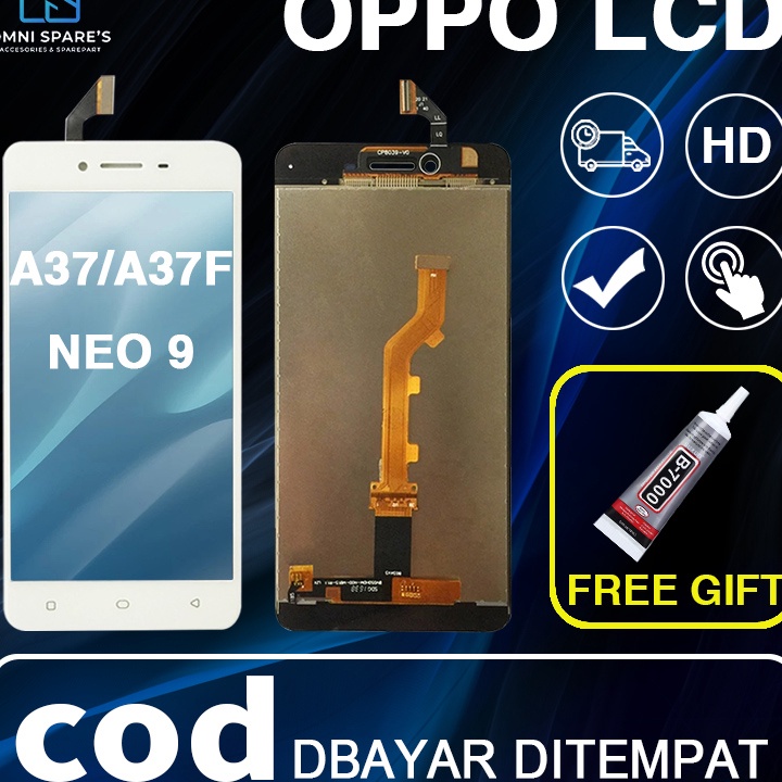 HTSN6077 XC26619 【ORIGINAL】LCD OPPO A37/A37F/NEO 9 FULLSET ORIGINAL LAYAR HP TOUCHSCREEN