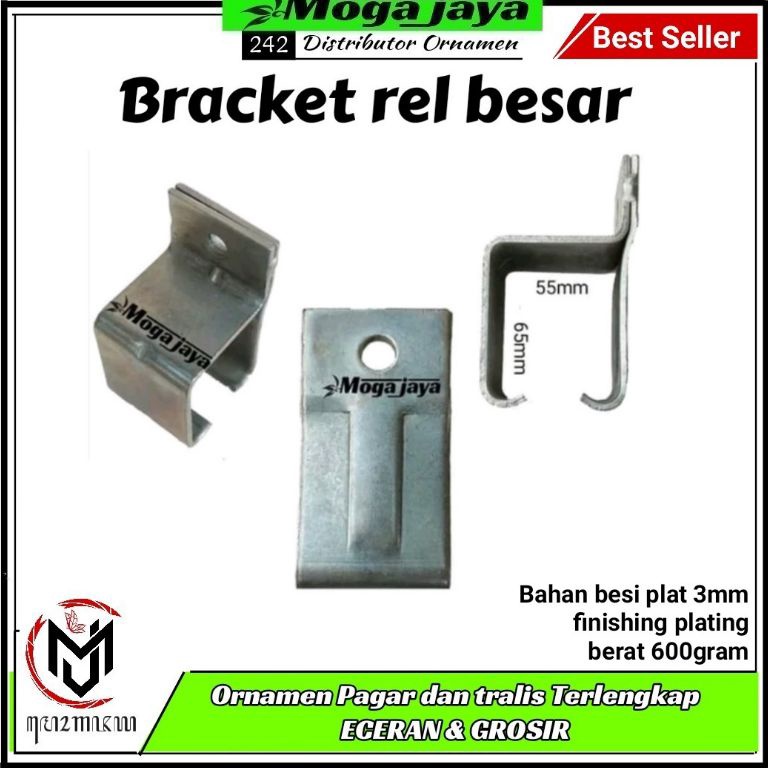 Terbaru.. bracket rel BESAR pintu garasi dudukan rel atas pintu garasi