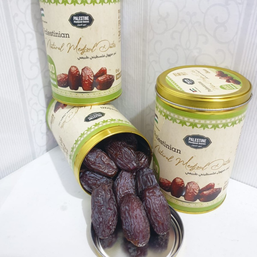 

Kurma Medjol PALESTIN Kemasan Kaleng 500gr