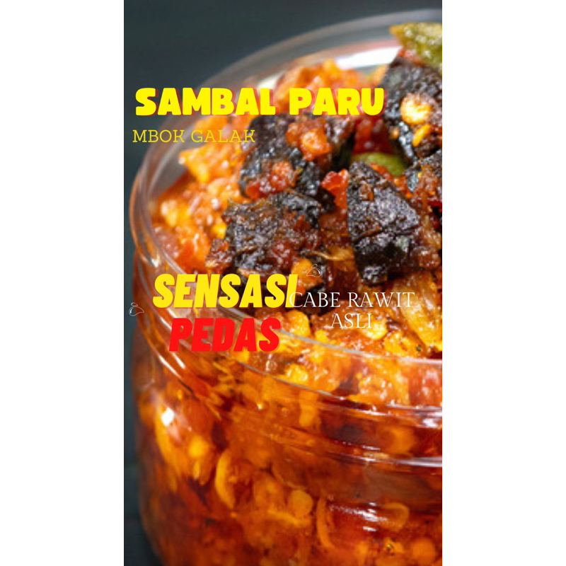 

Sambal Paru Mercon Cabai Rawit Merah Asli Pedas