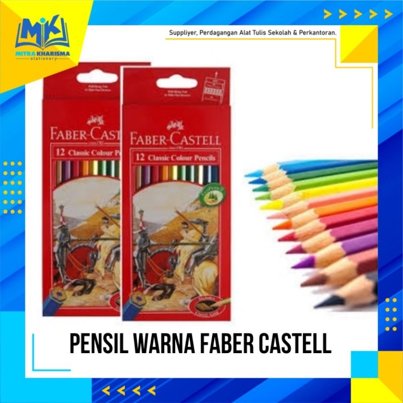 

Pensil Warna Faber Castell Classic 12 Warna (Panjang dan Pendek)