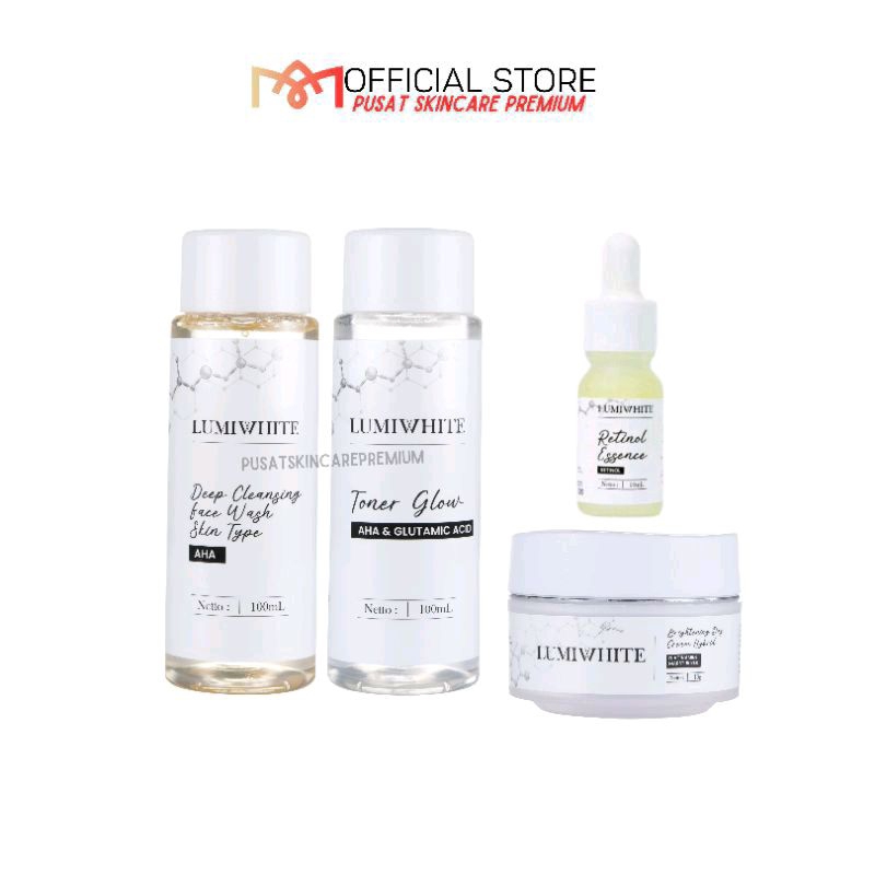 BPOM Mini Paket Skincare 4 in 1 Lumiwhite Day / Night / Perawatan Jerawat