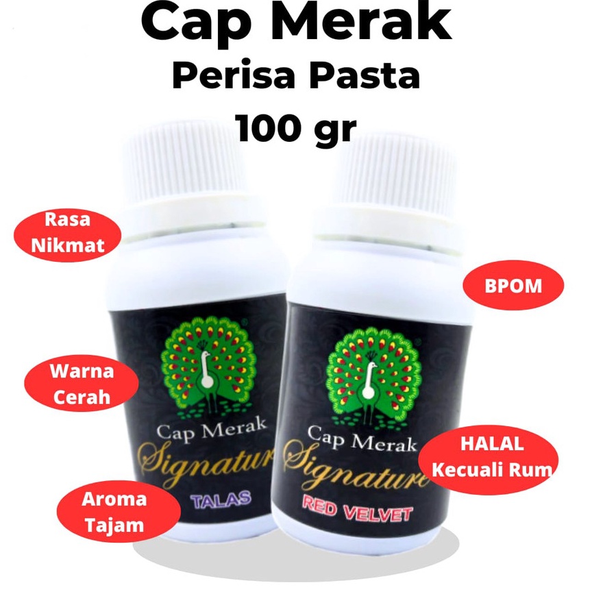 

[PRODUK-PS8WT100] PERISA MAKANAN PASTA / PERISA PASTA / PASTA MAKANAN CAP MERAK SIGNATURE 100 GR 83