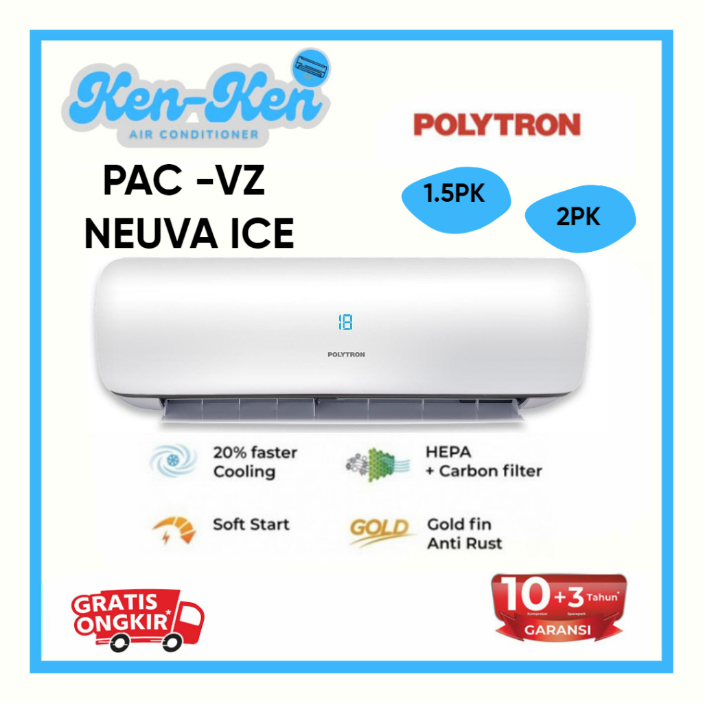 AC 1.5PK-2PK POLYTRON NEUVA ICE PAC-VZ
