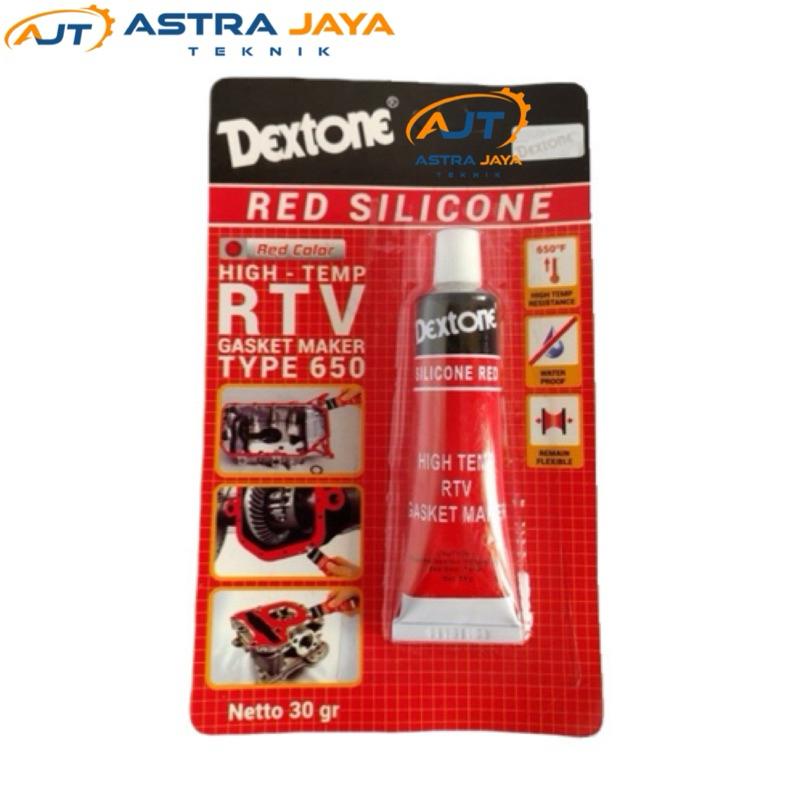

Lem Gasket Dextone Red Silicone 30 Gram & 70 Gram / Lem Silikon / Lem Dextone / Lem Kaca / Lem Kayu / Lem Metal / Lem Keramik / Lem Plastik