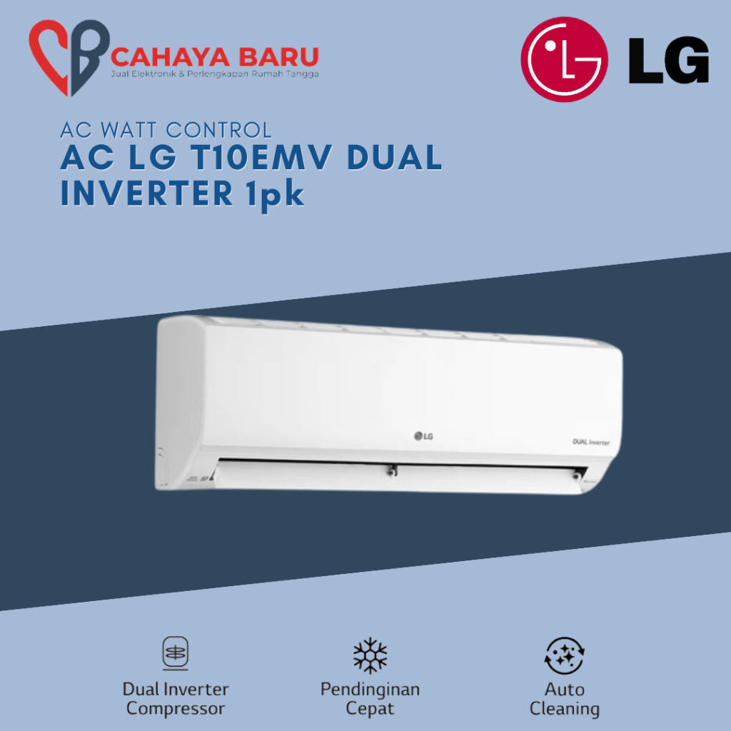 LG T10EV3 AC Split 1PK Inverter untuk Rumah dan Kantor