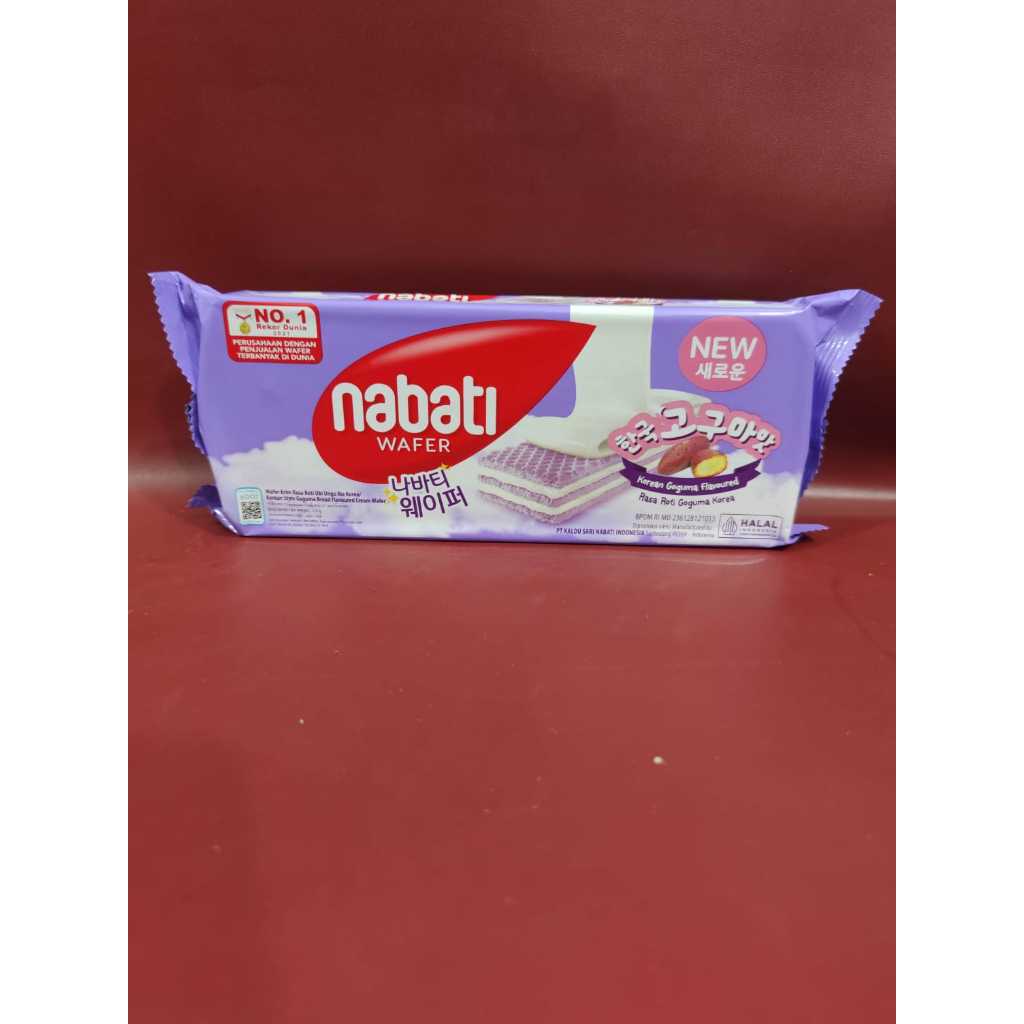 

Wafer Nabati Korean Goguma 110gr - Snack Biskuit Wafer Nabati Rasa Korean Goguma