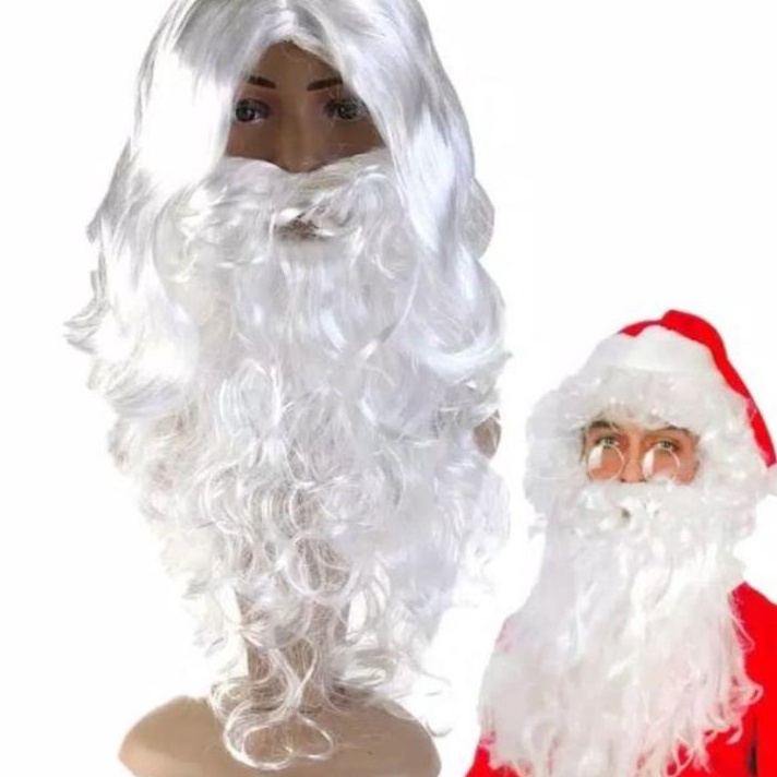 ↫ Jenggot Santa Claus/Wig Santa Claus Panjang ㅡ