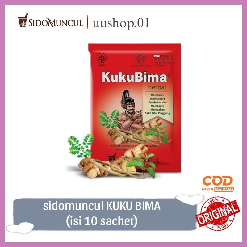 

Jamu Sidomuncul Kuku Bima (isi 10 bungkus)