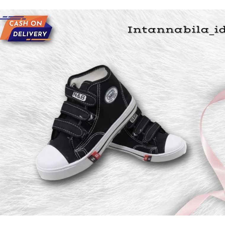 Sepatu Sekolah NB Anak SD SMP Model Prekat Sepatu NB Boots