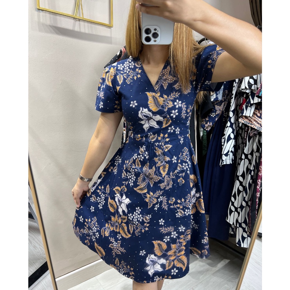 'MAUDY DRESS' Katun Stretch Batik Wanita