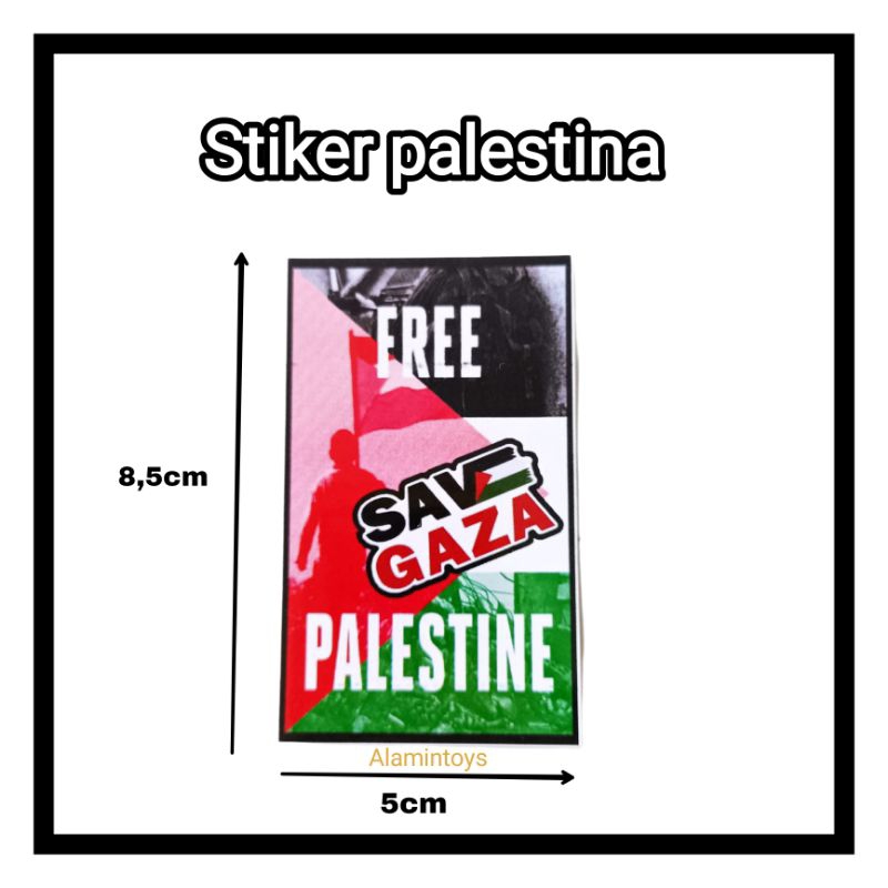 

Stiker Palestina save Gaza 1pcs