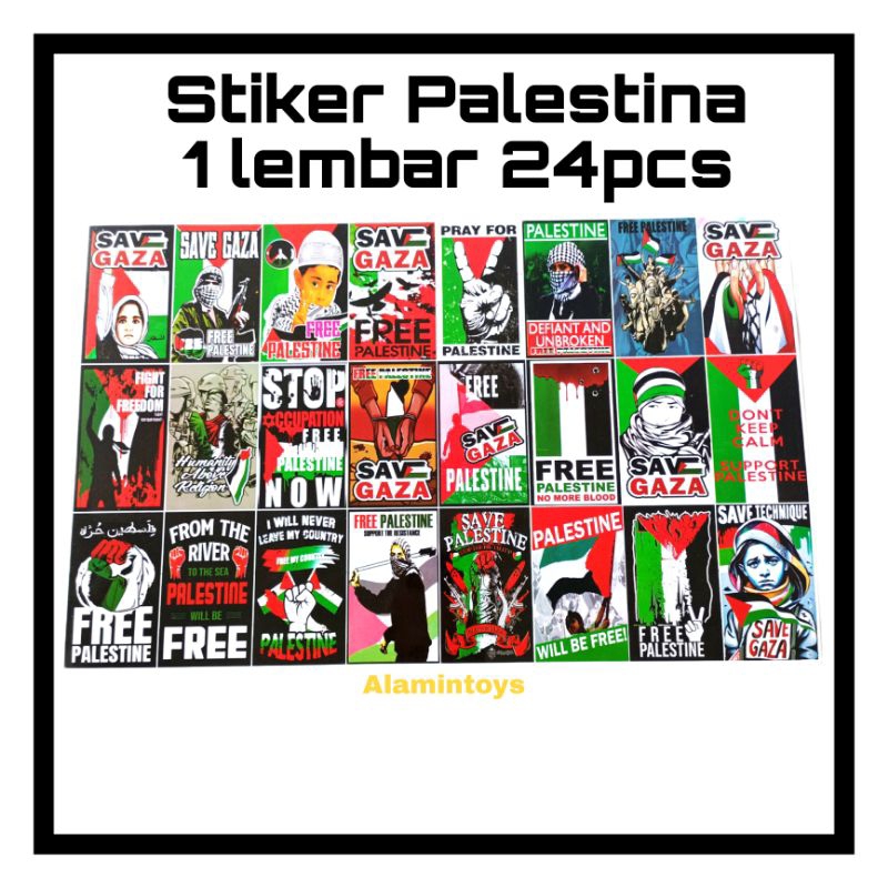 

Stiker dukungan Palestina save Gaza