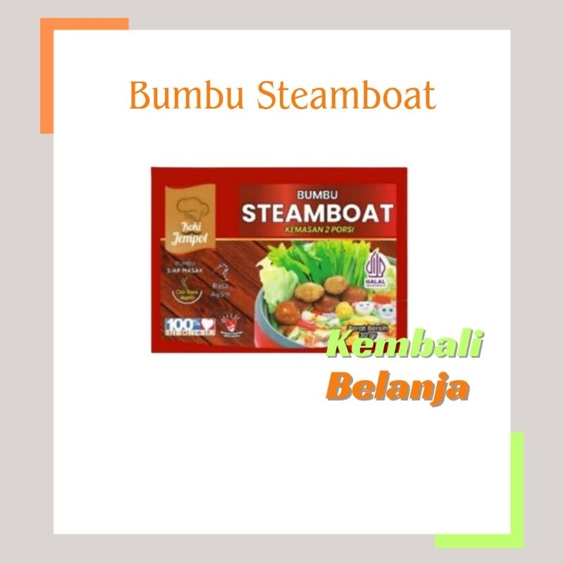 

Bumbu Steamboat Rasa Ayam 30 Gram/ Bumbu Steamboat Siap Masak Untuk 2 Porsi/ Bumbu Steamboat Halal/ Bumbu Steamboat Koki Jempol