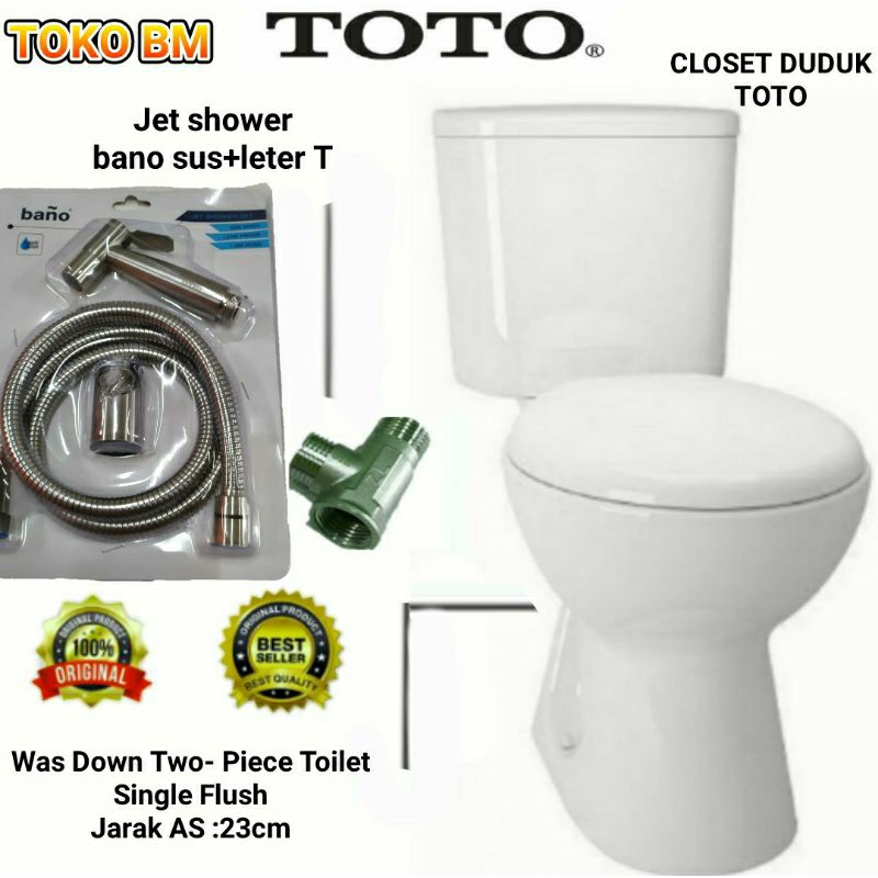 Piyugardening Closet Duduk Toto Cw 633/ Closet Duduk Toto Model Flush