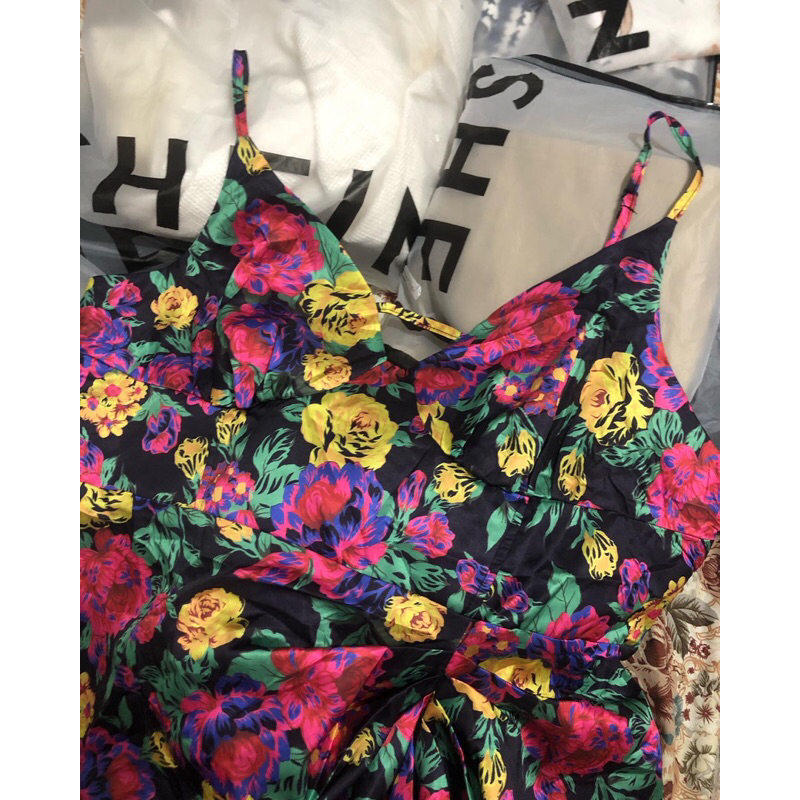 NEW DRESS SHEIN CURVE CAMI DRESS BODYCON BUNGA PESTA PLUS SIZE BIGSIZE OVERSIZE