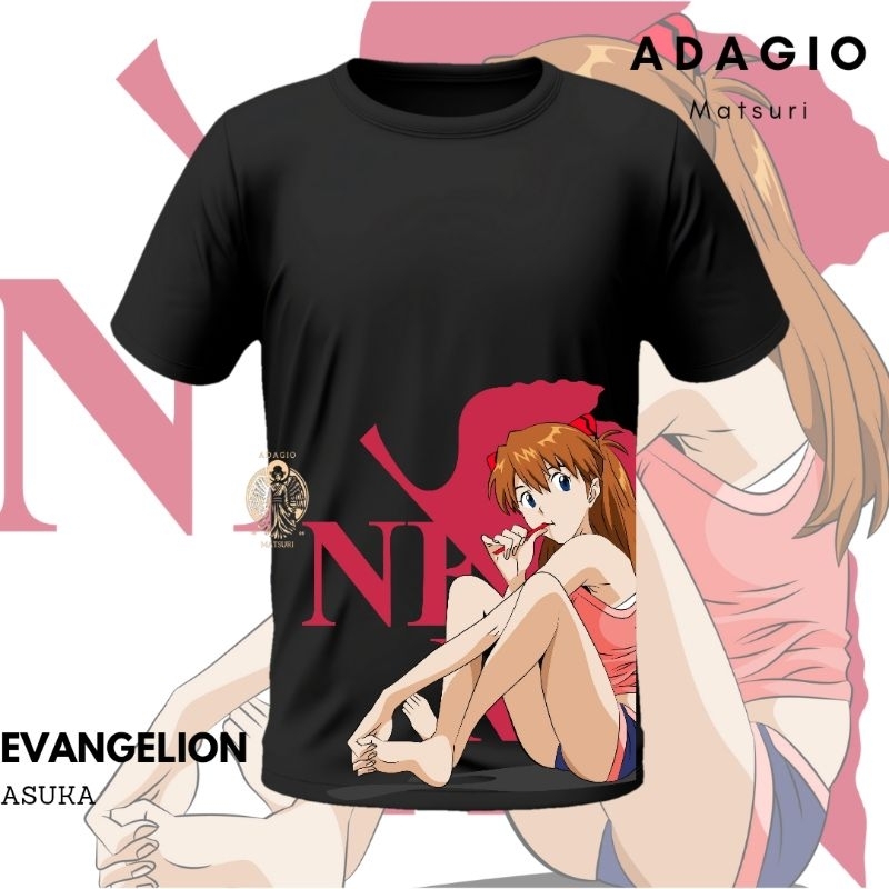 AdagioMatsuri Evangelion Asuka T-shirt/ Kaos Evangelion