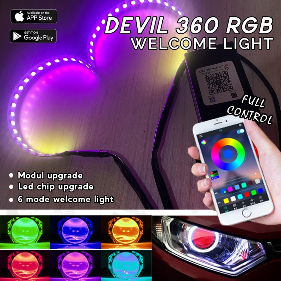 devil eye rgb 2 led 1 modul app wifi
