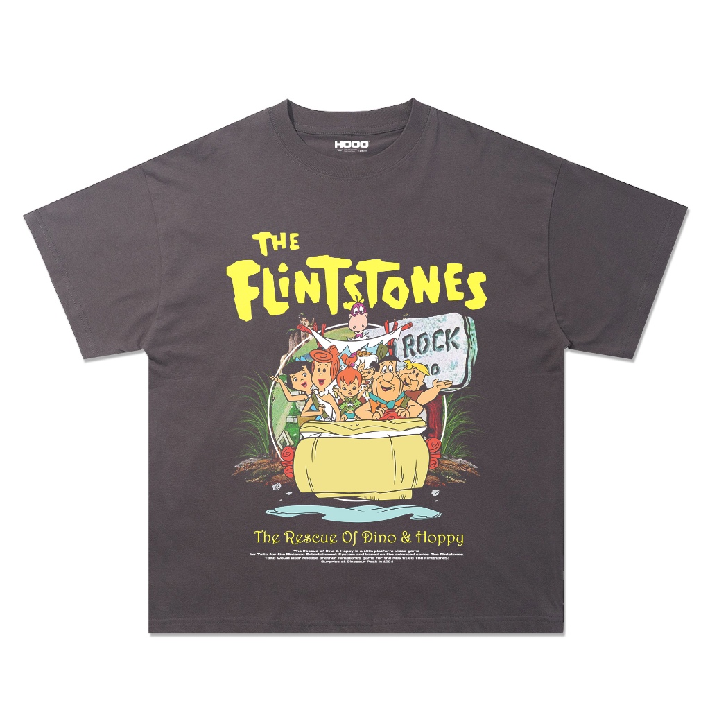 KAOS FILM KARTUN VINTAGE OVERSIZE THE FLINTSTONES - THE RESCUE / PRIA & WANITA / UNISEX / BAJU OVERS