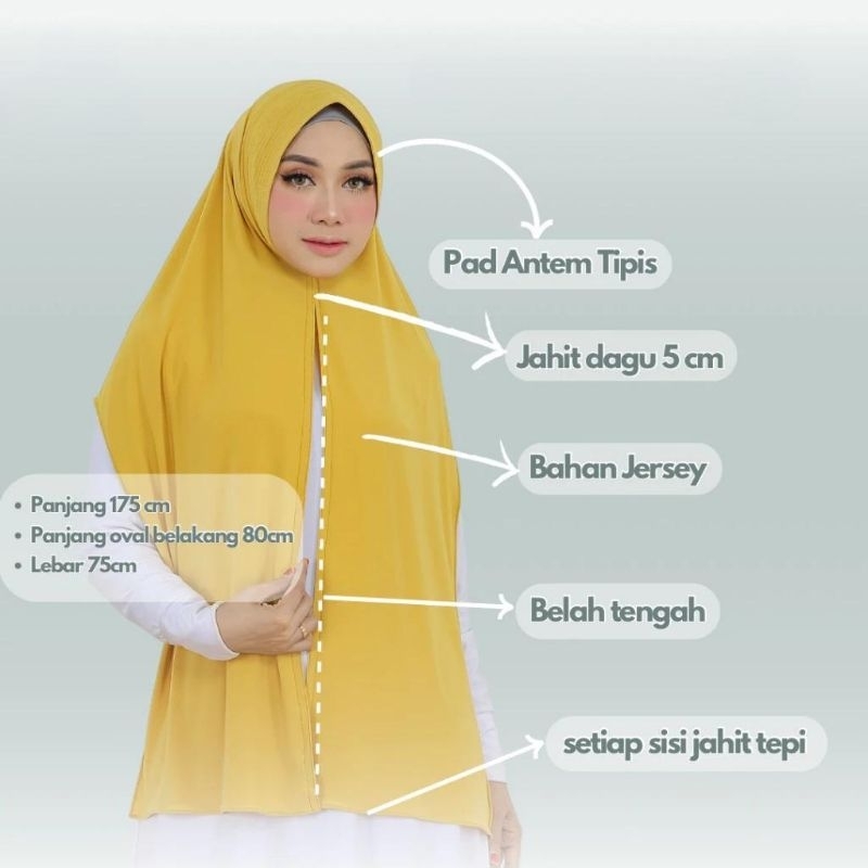 PASMINA OVAL SAHARA JERSEY_ 𝐀𝐛𝐞𝐥𝐥𝐢𝐚.𝐢𝐝_ PET INSTAN/PASMINA OVAL PET JERSEY