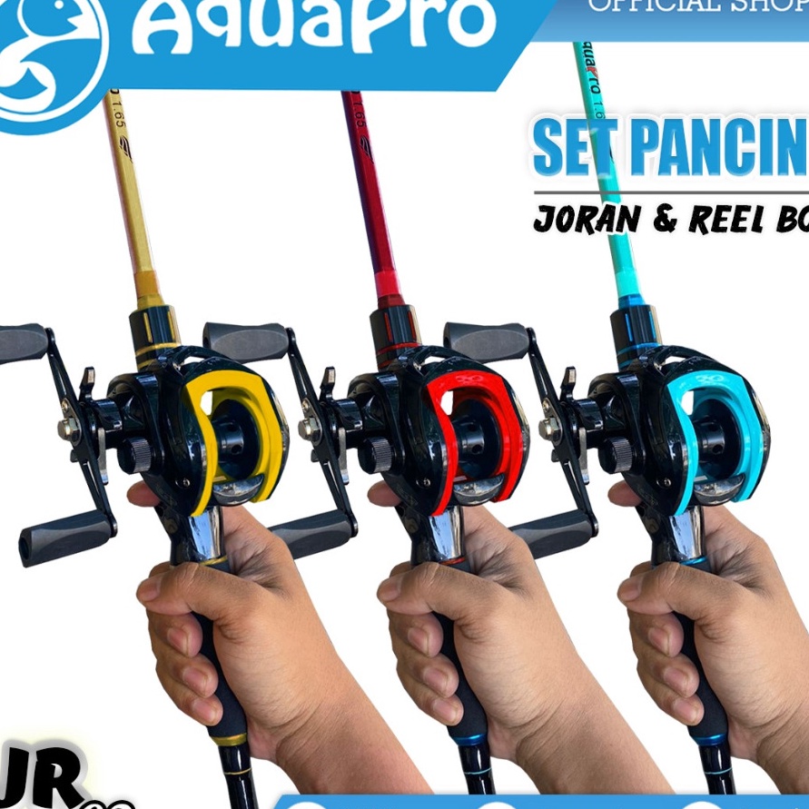 NPRQ7592 9.9 BRANDS FESTIVAL Aquapro Paket Alat Pancing Ikan Joran Pancing BaitCasting Fishing Rod R
