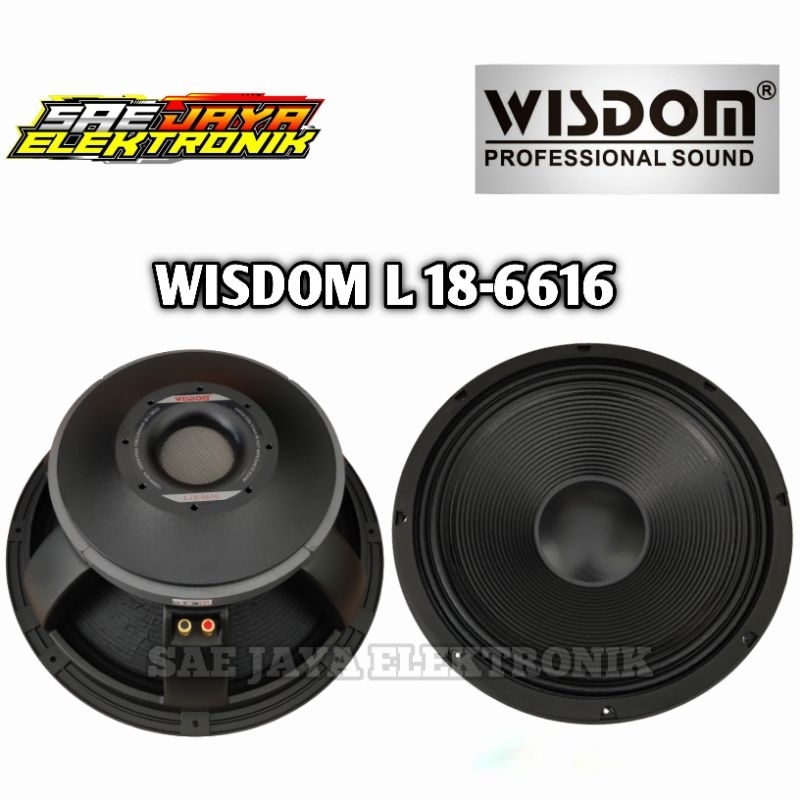 Speaker Komponen Wisdom L 18 6616 / L18-6616 / 18 Inch