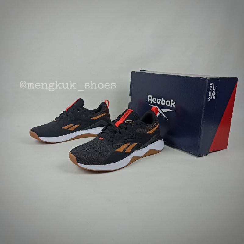 Reebok Nanoflex Tr 2 BLACK GUM Men's BNIB Original 100% - REEBOK SNEAKERS TRAINING RUNNING SALE