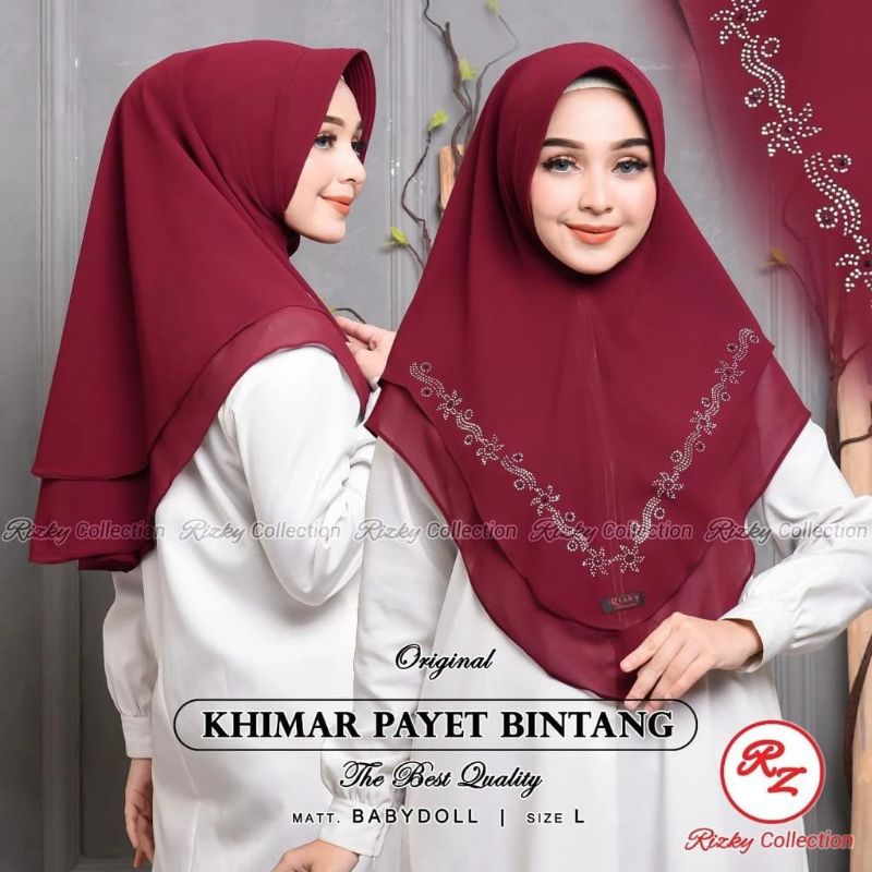 KHIMAR CERUTY 2 LAYER PAYET STANDAR PAYET SANDAI