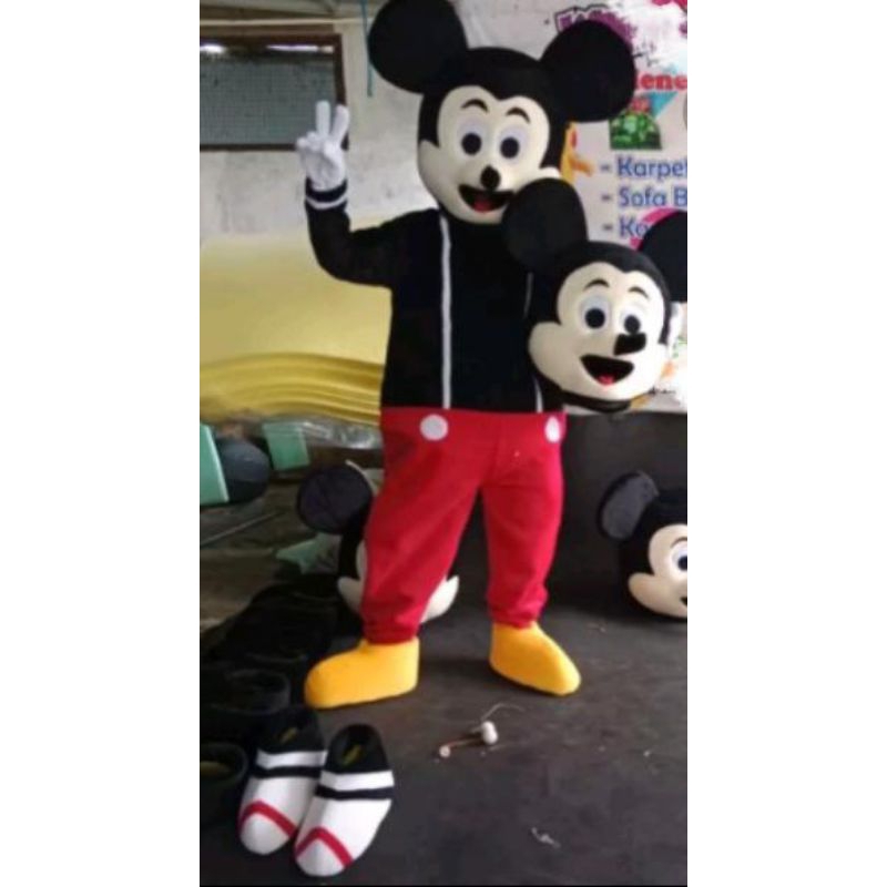 Kostum miki mouse kostum badut miki mouse kostum badut dewasa kostum badut karakter kostum murah
