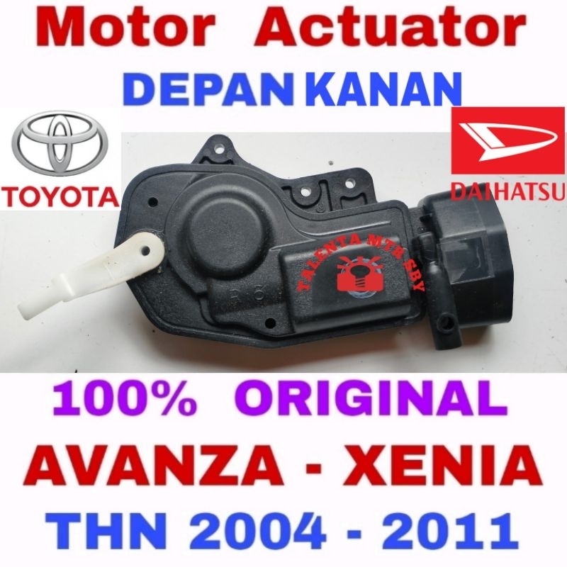 ORIGINAL. MOTOR ACTUATOR DEPAN KANAN AVANZA XENIA LAMA / MOTOR CENTRAL LOCK ASLI AISIN