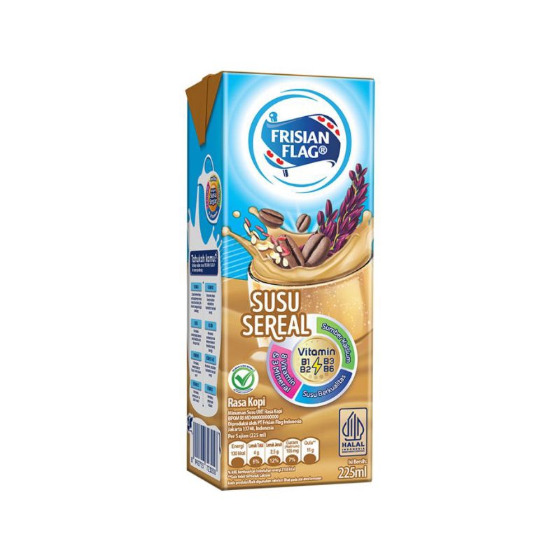 

FRISIAN FLAG susu UHT sereal rasa kopi 225 ml